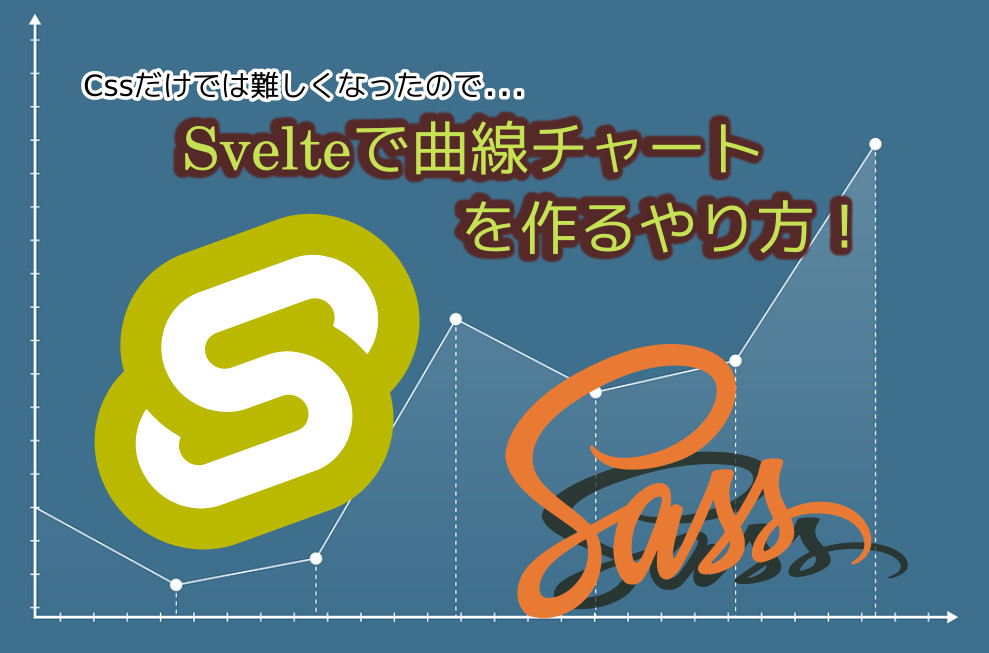 蛸壺の技術ブログ｜Cssだけだと無理そうなのでSvelteを使ってSVGの曲線チャートを描いてみる